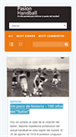Mobile Screenshot of pasionhandball.com.ar